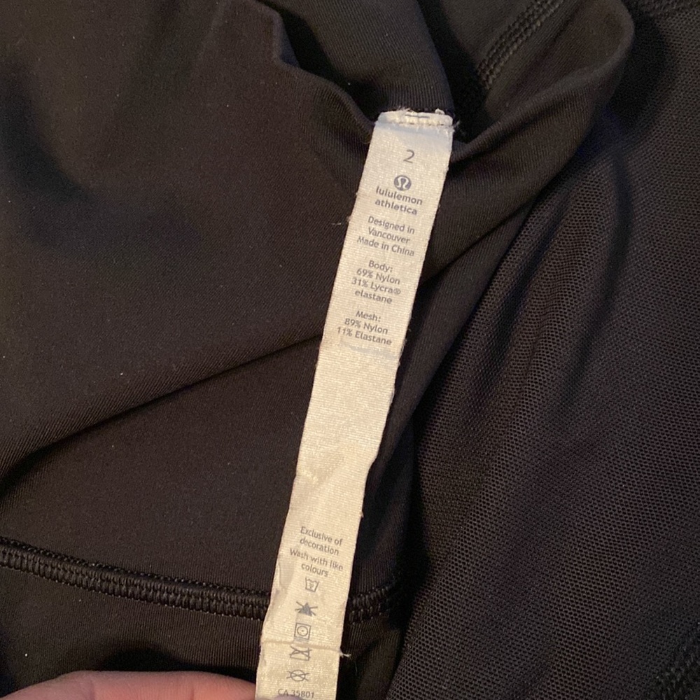 LULULEMON *Rare* Black Mesh Leggings - Picture 6 of 6